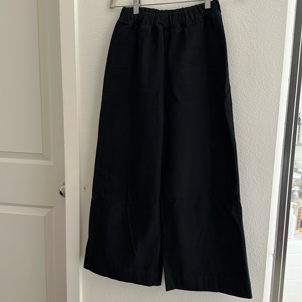 Elizabeth Suzann Florence pants. Size SR. Black cotton canvas.